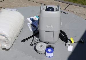The components laid out