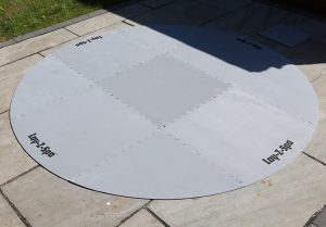 We recommend purchasing the protective mat